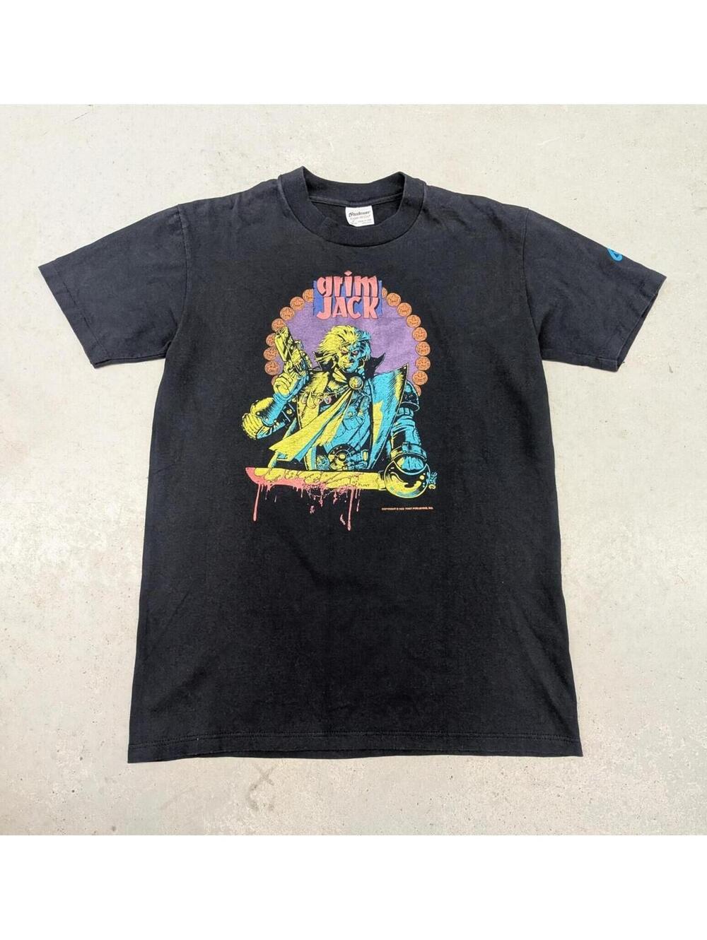 Vintage 80s Grim Jack Comic Graphitti Promo T-shirt